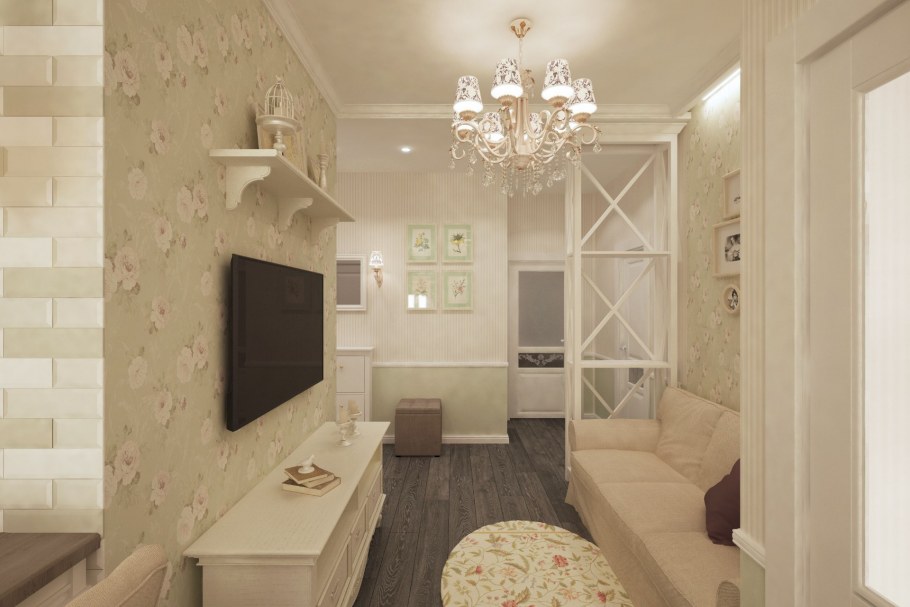 Современная классика в интерьере квартиры 50 кв.м