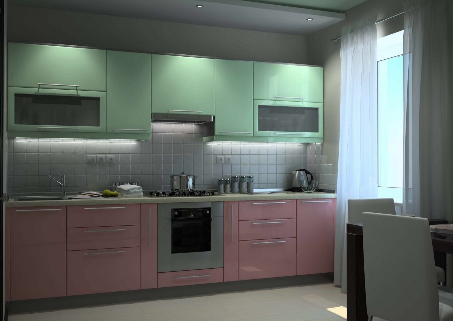 Фасады металлик для кухни