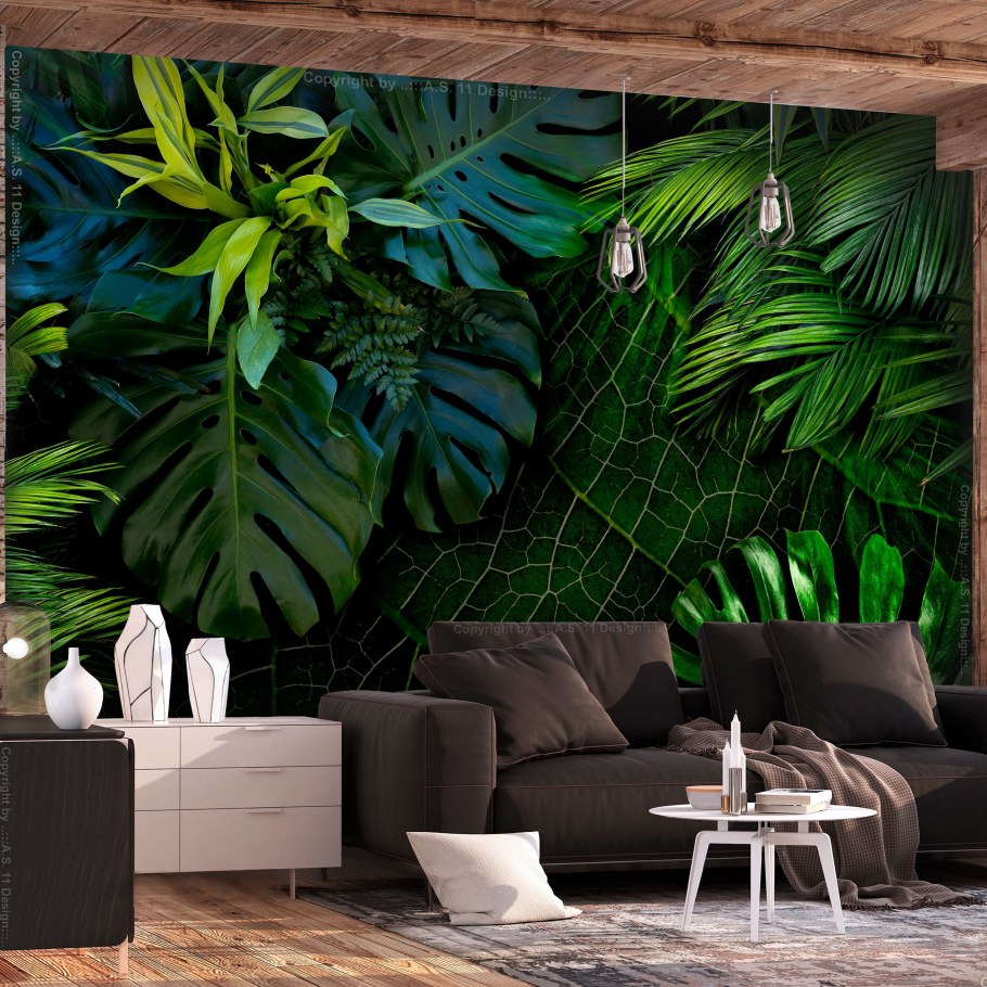 Стена в тропическом стиле