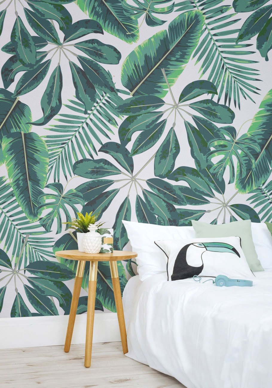 Комнаты с тропическим принтом