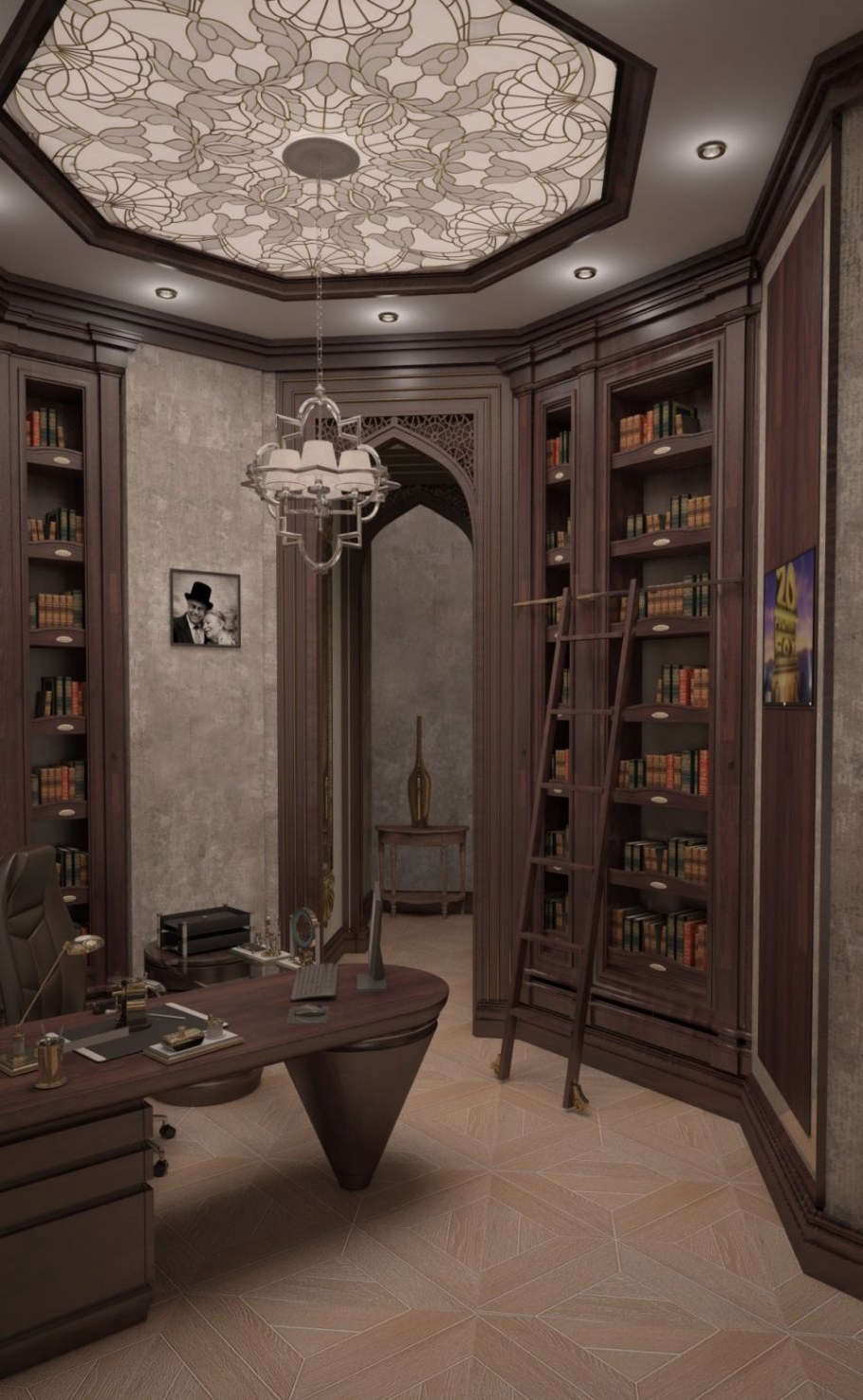 Кабинет в готическом стиле