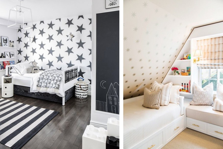 Дизайн спальни с ламинатом на стене фото