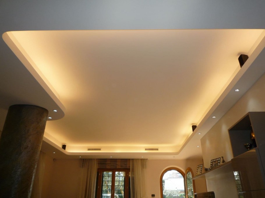 Кессонный потолок из ГКЛ