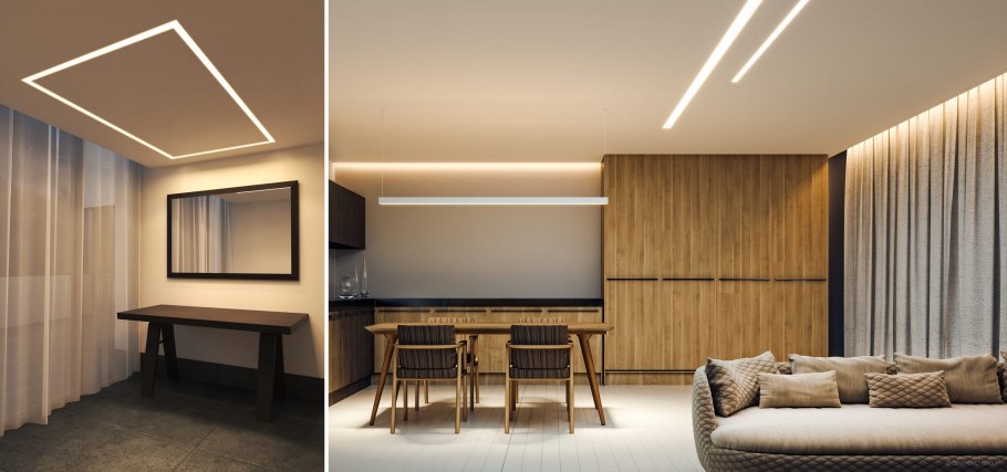 ЦЕНТРСВЕТ линейные встраиваемые светильники