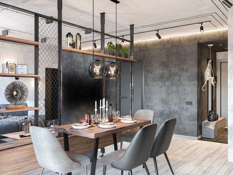 Клавелл лофт бетон