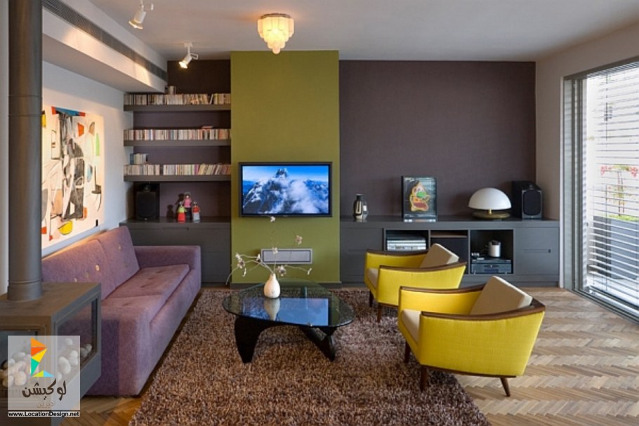 Сочетание серого и оливкового в интерьере