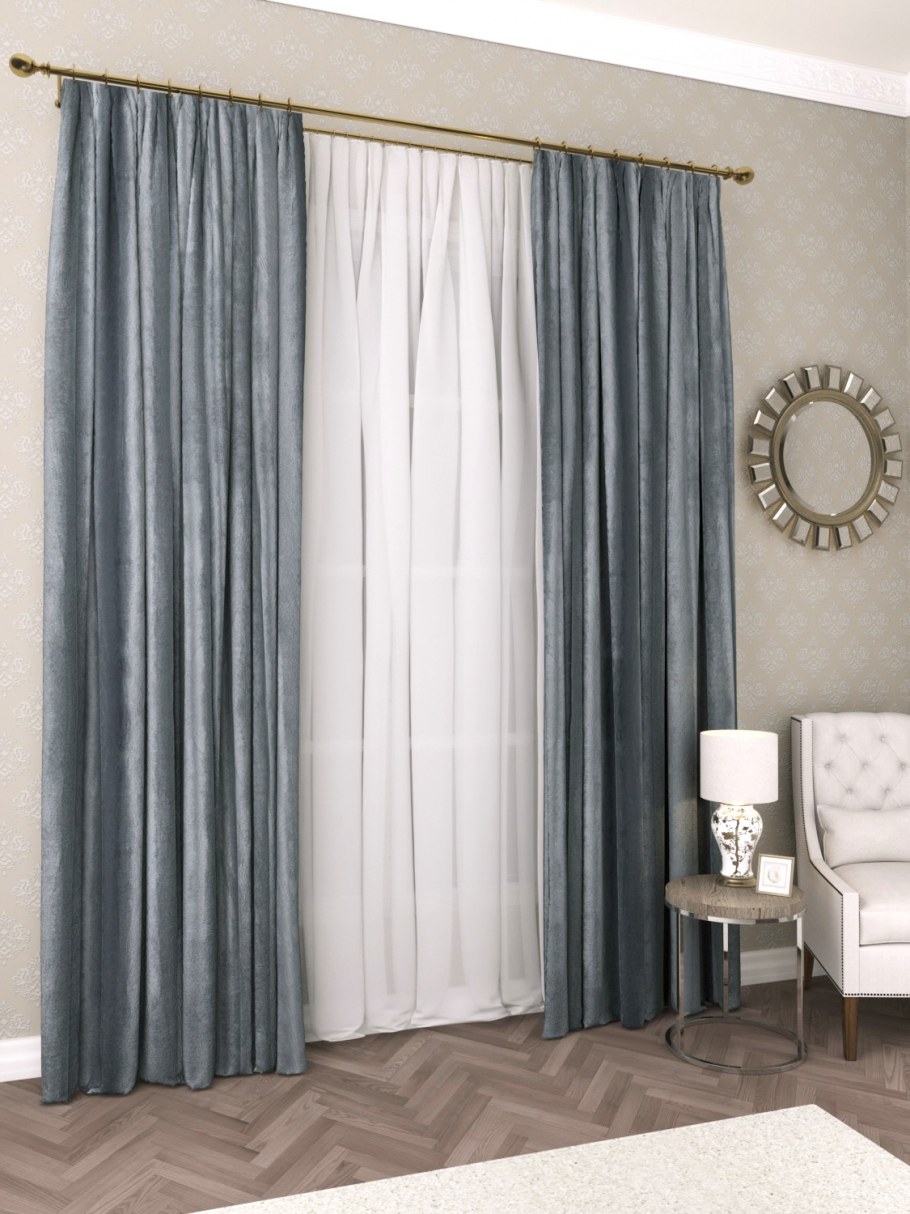 Бархатные портьеры в интерьере