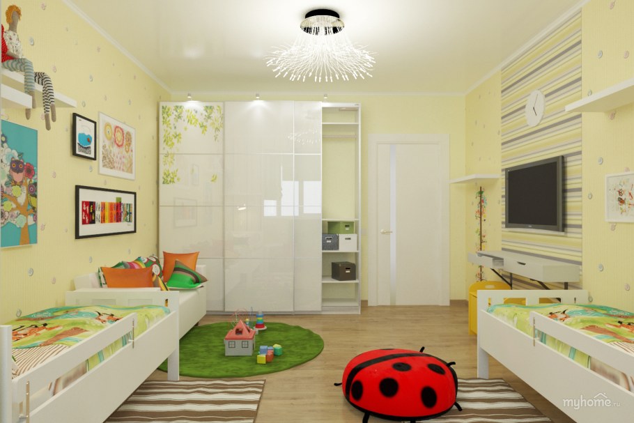 Детская для двух мальчиков икеа