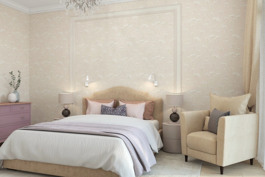 Стиль Модерн обои без мебели