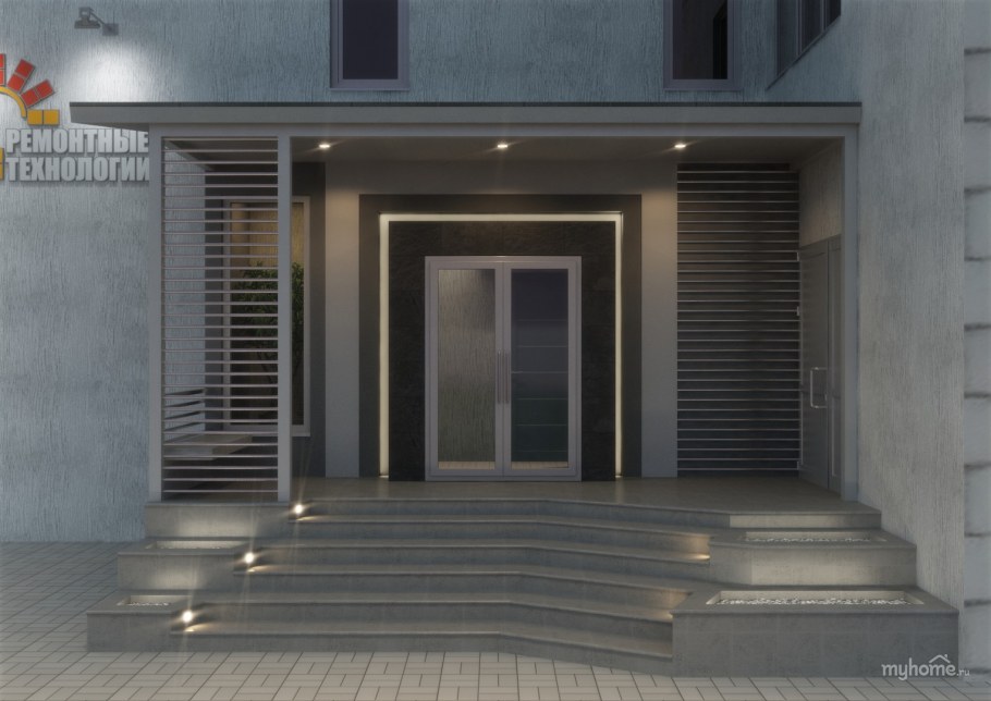 Терраса в стиле Хай тек