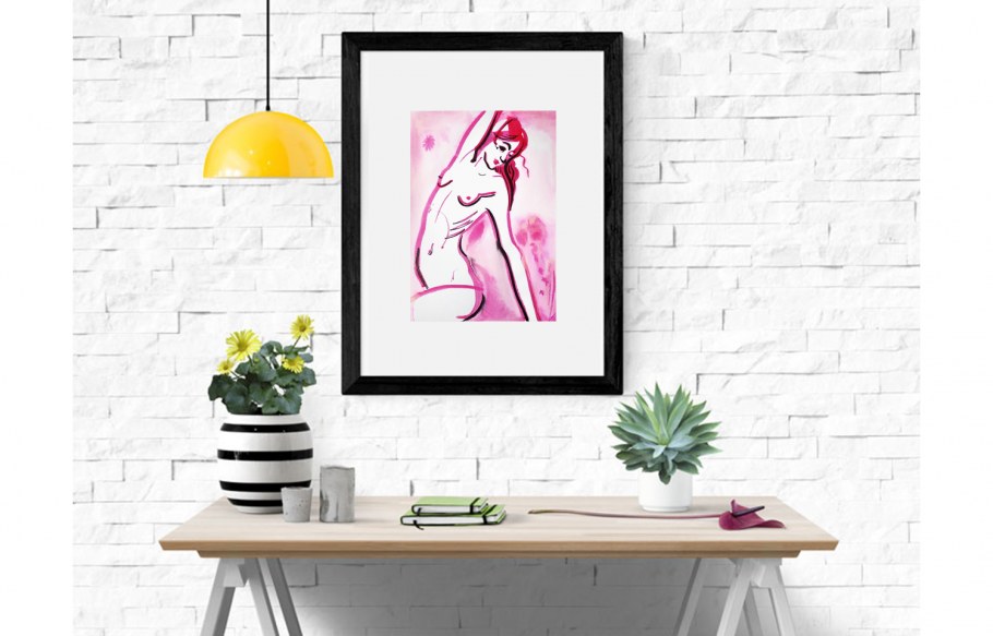 Рамка на фоне стены