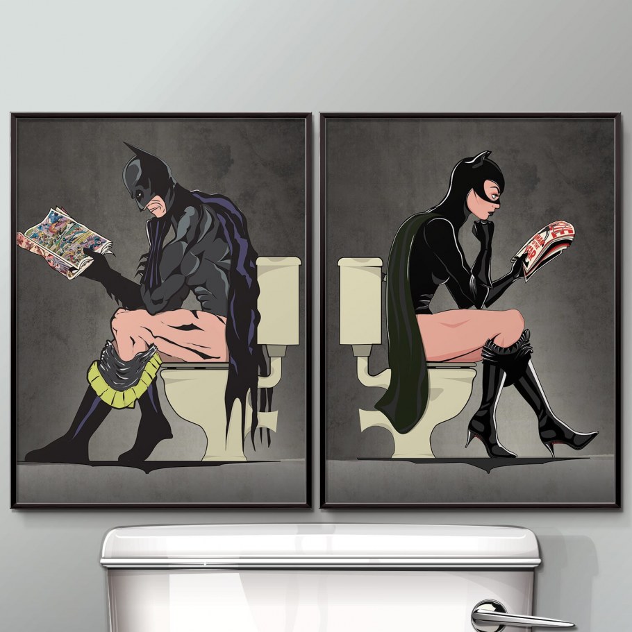 Бэтмен на унитазе