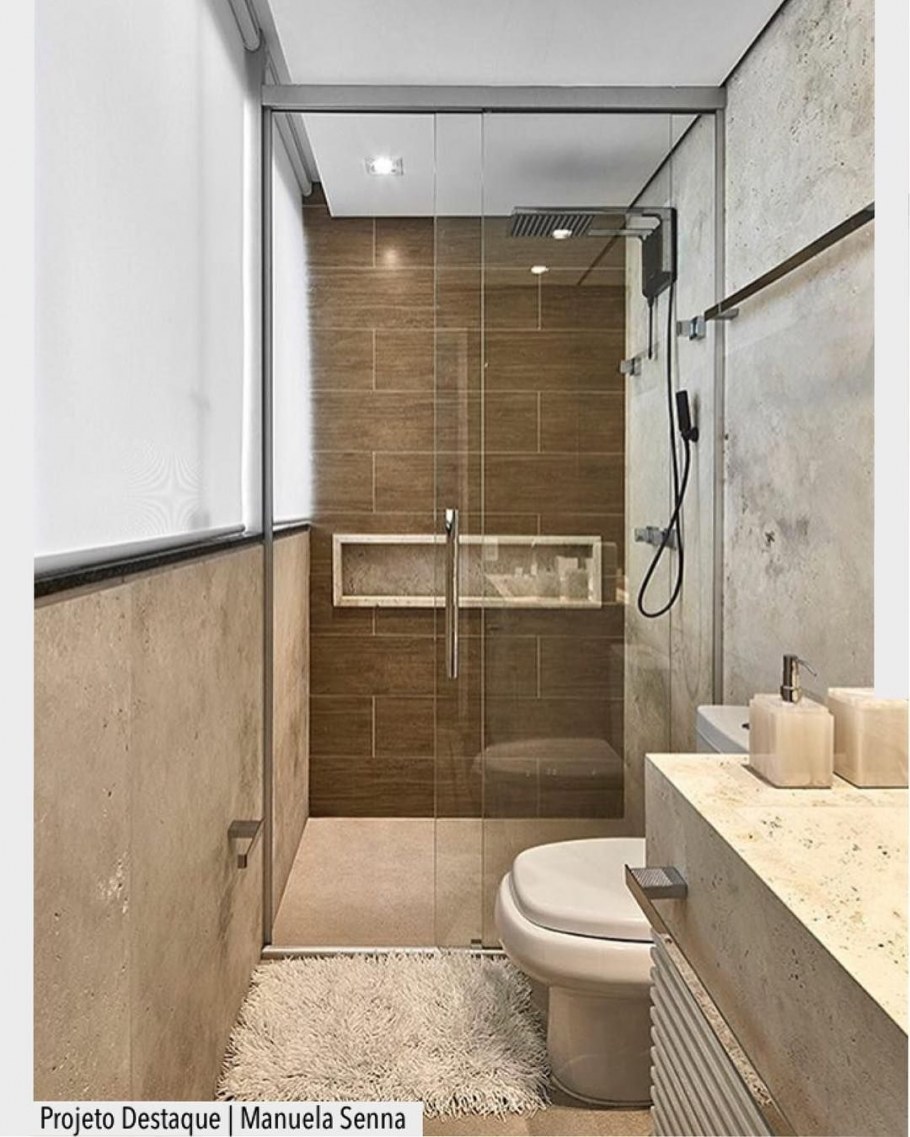 Узкая ванная комната