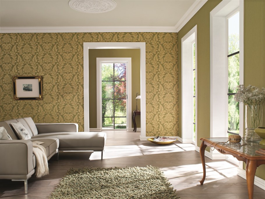 Панно из обоев