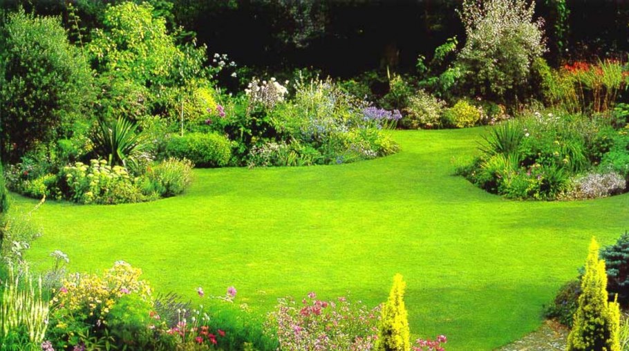 Садовые с цветами