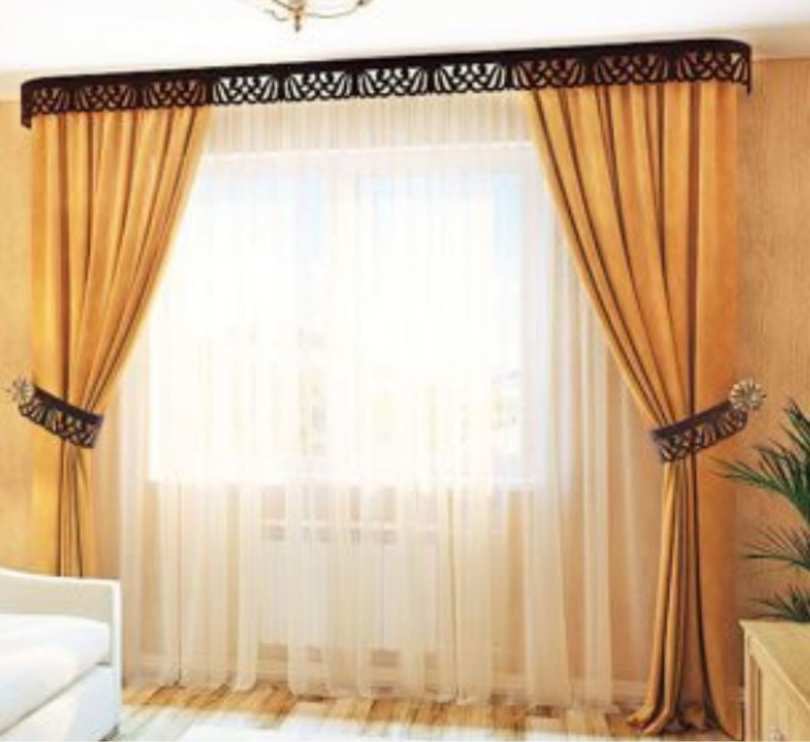 Шторы для потолочного карниза в гостиную