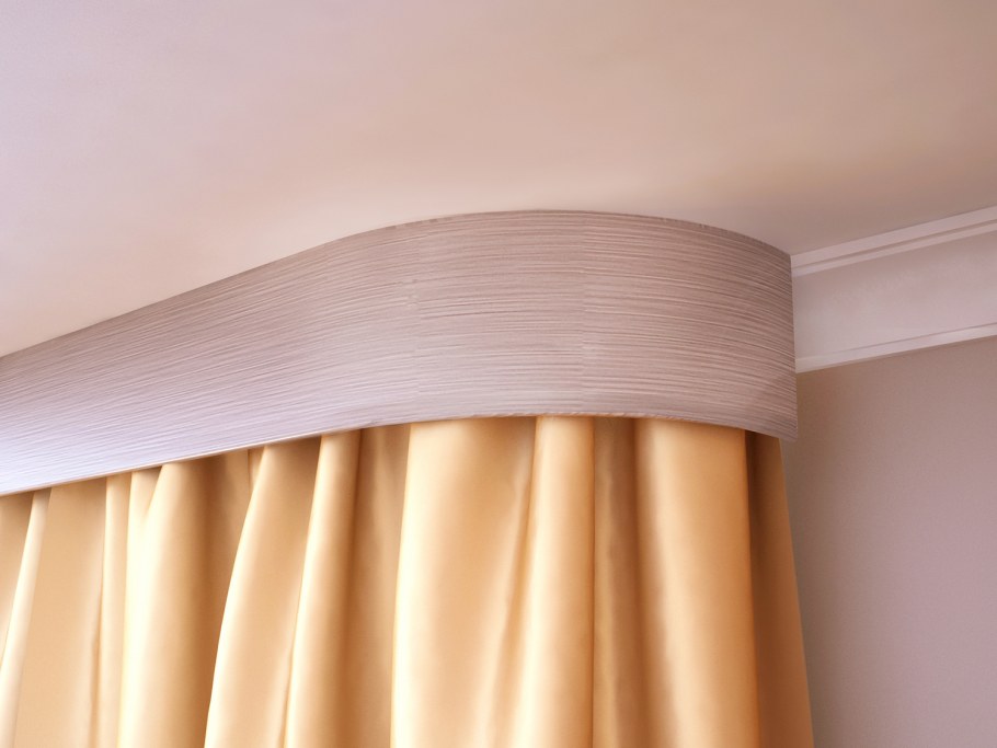 Шторы с закругленными карнизами