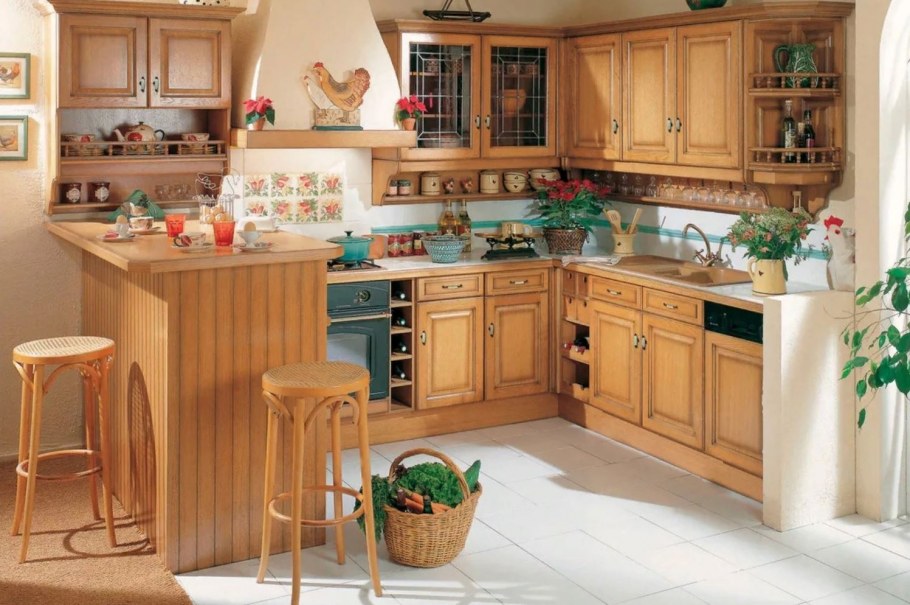 Кухни в стиле Прованс угловые