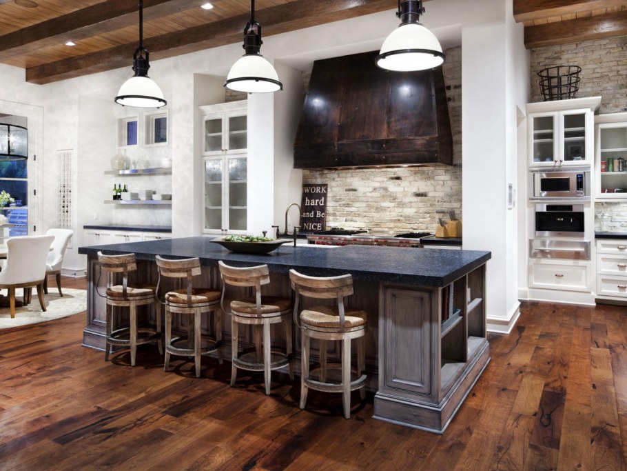 Кухня в средиземноморском стиле лофт