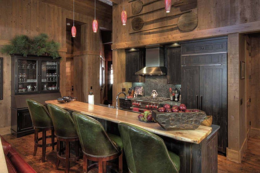 Барная стойка в деревенском стиле
