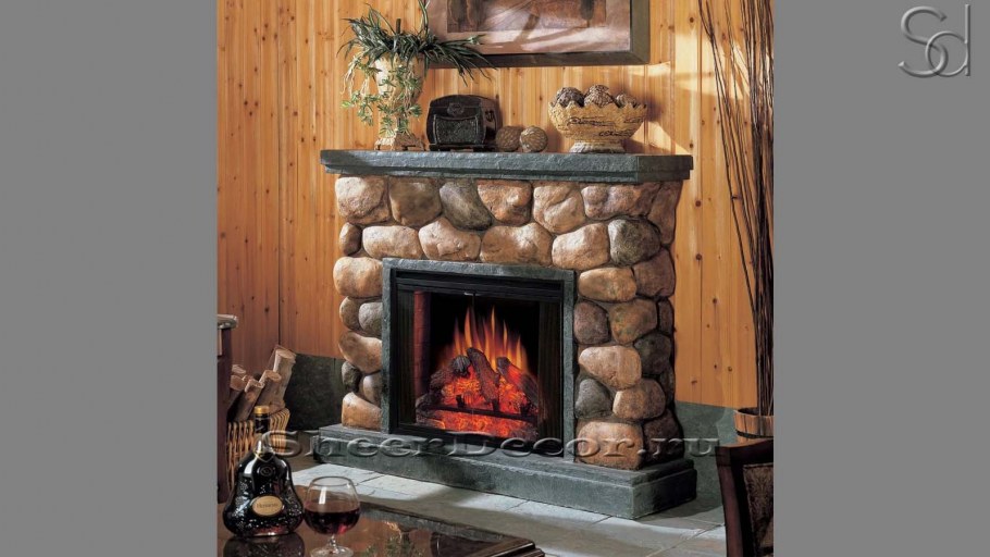 Электрический камин в деревянном доме