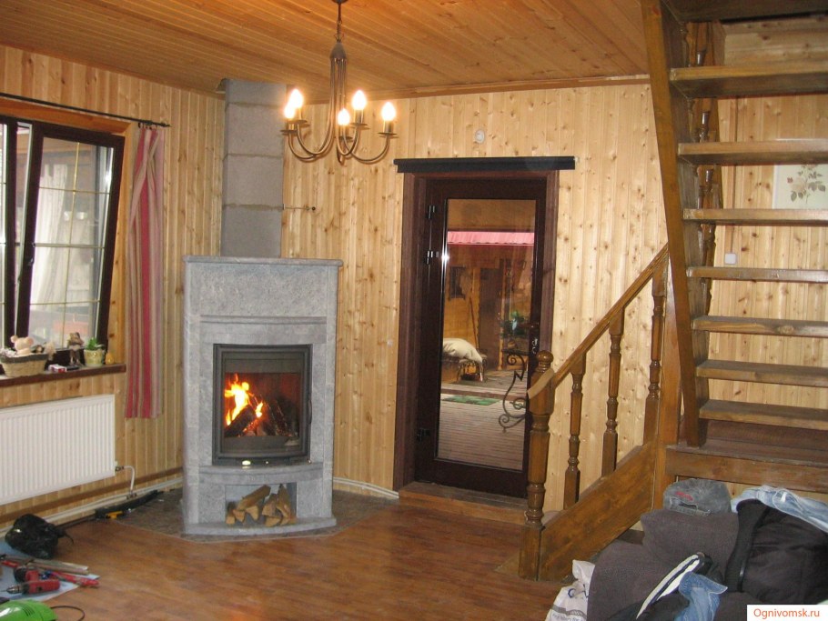 Дровяная печь-камин теплый камень Ep-7