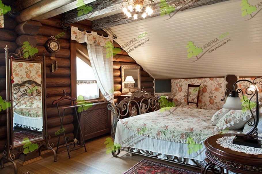 Оцилиндровочный дом в стиле Кантри и Прованс