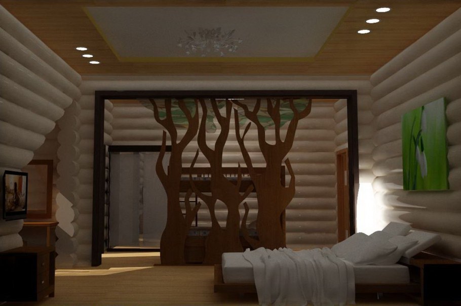 Перегородки в оцилиндрованном доме