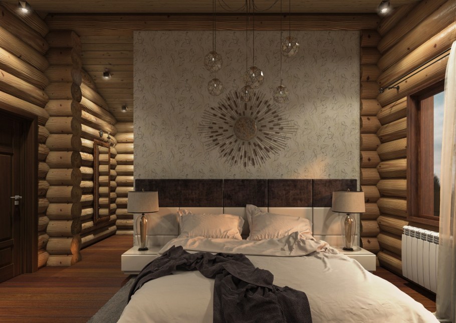 Интерьер деревянного дома