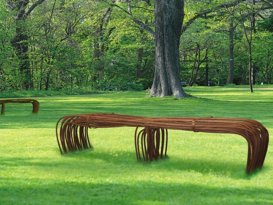 Скамейка в эко стиле