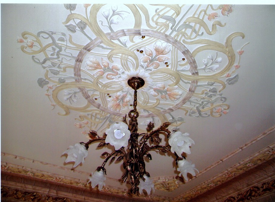 Лепнина на потолке своими руками