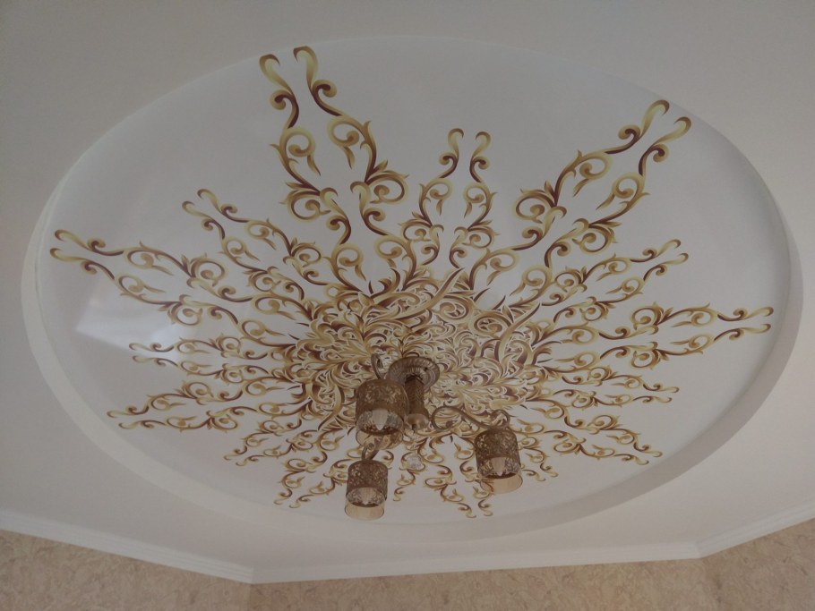 Красивые узоры на потолок