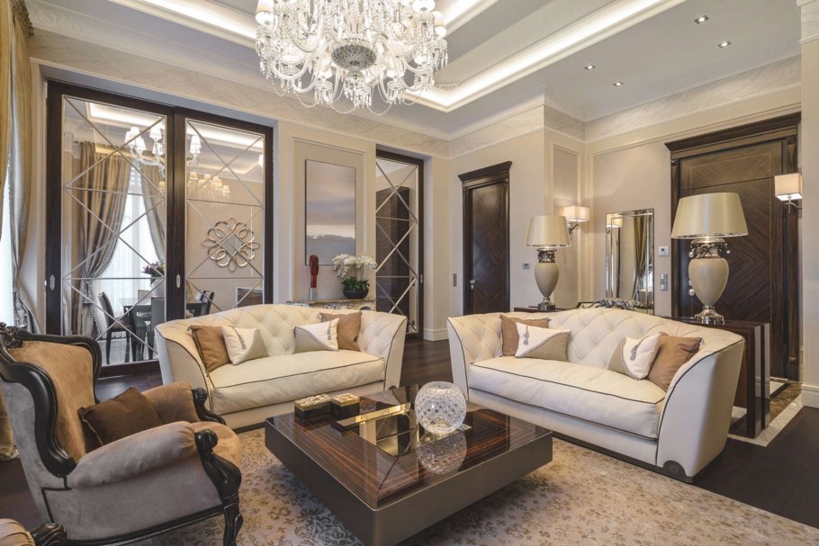 Красивые комнаты в классическом стиле