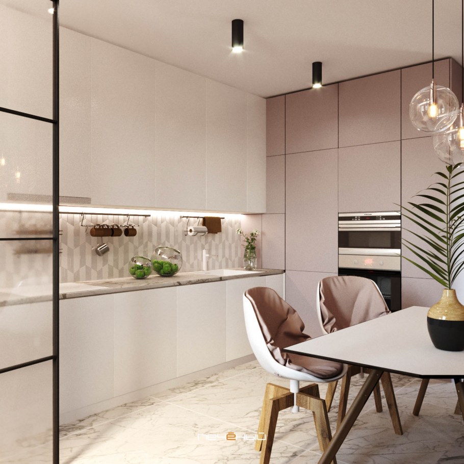 Стильная трёшка в современном стиле