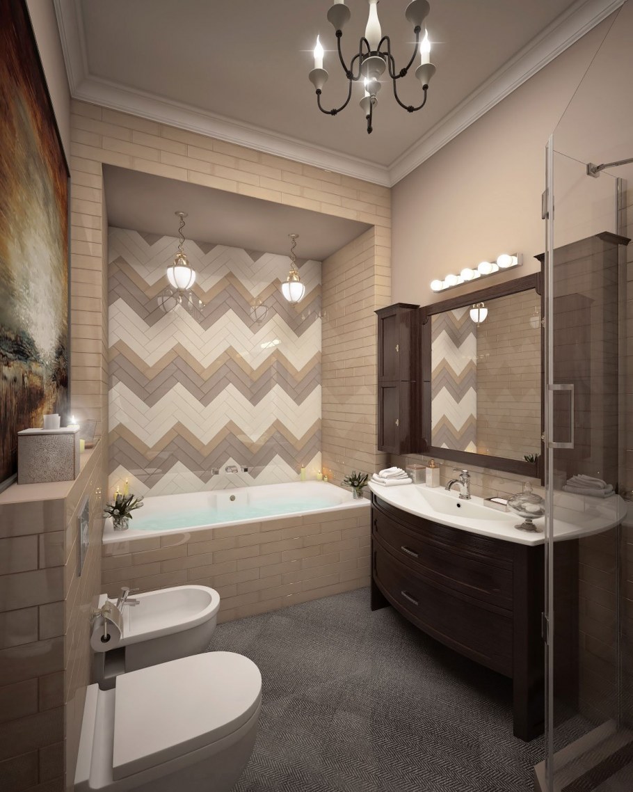 Ванная в американском стиле