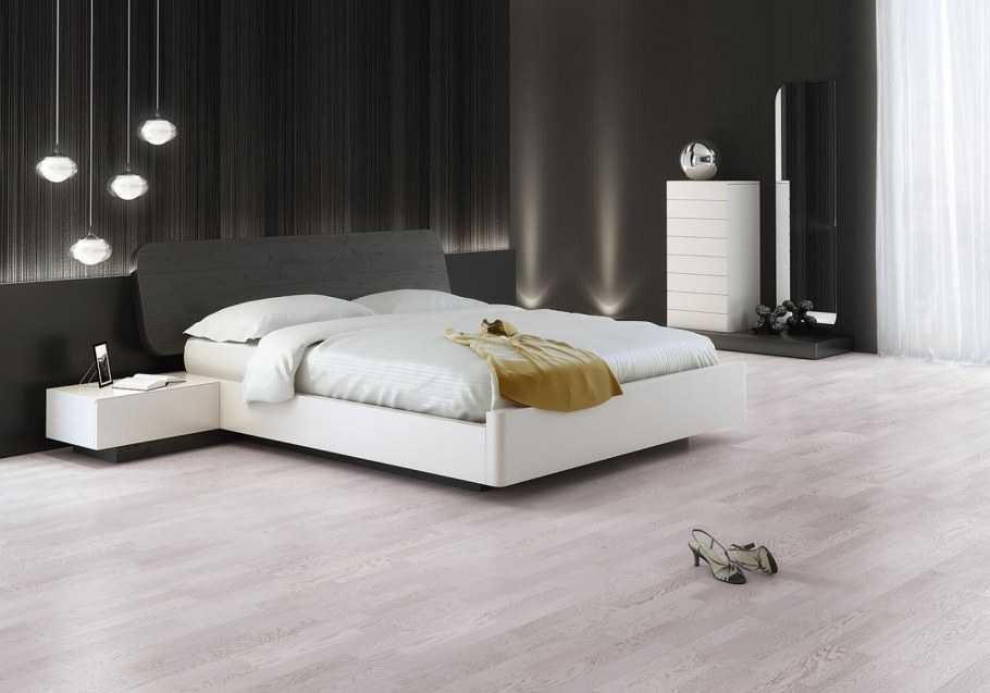 Спальня в серо синих тонах