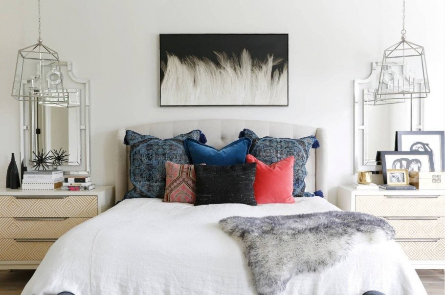 Спальни декор интерьер