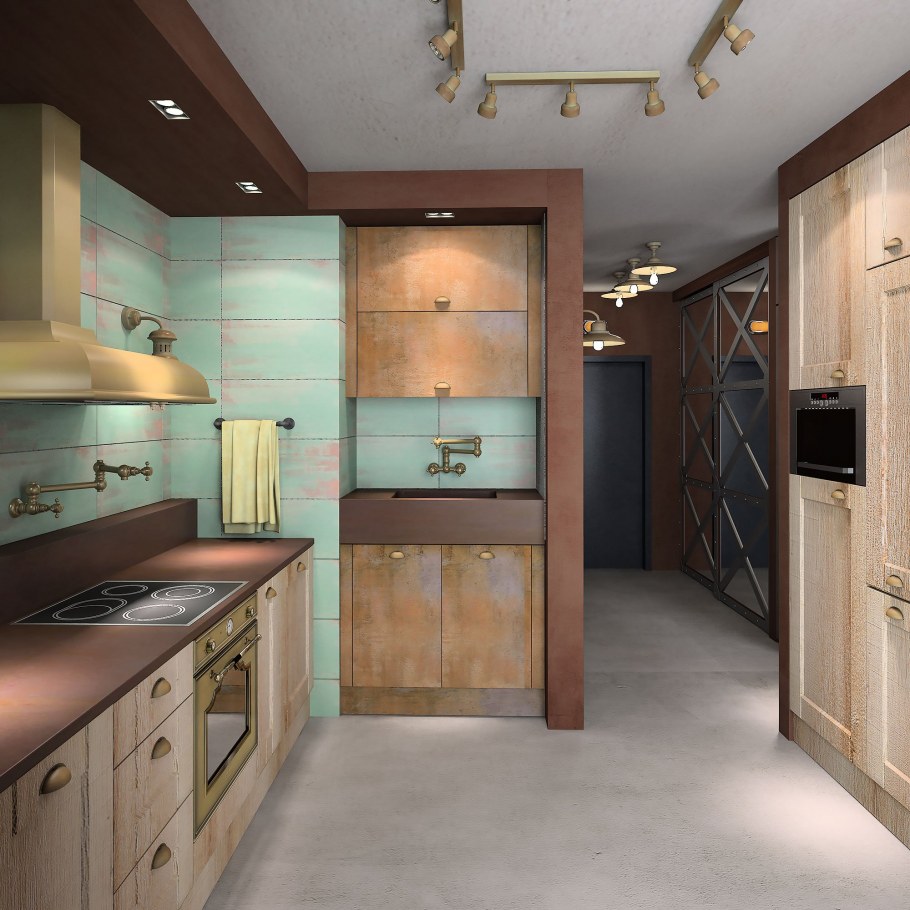 Кухня-прихожая планировка