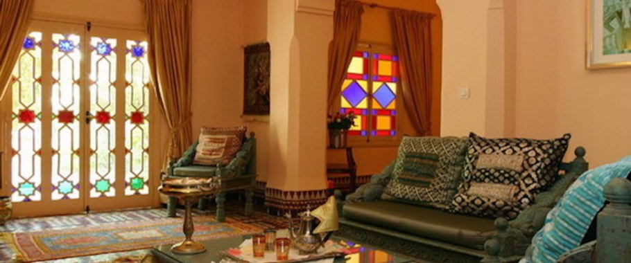 Марокканский стиль в интерьере гостиной