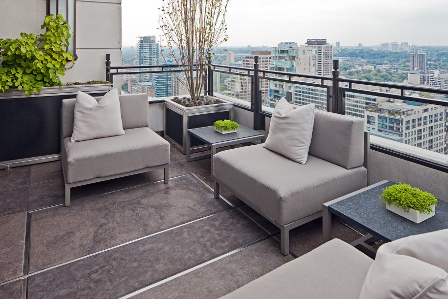 Эксплуатируемая кровля терраса лаундж