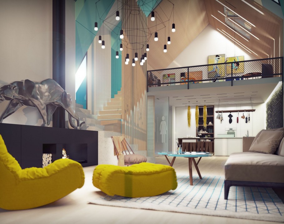 Интерьер в стиле Нормана Фостера