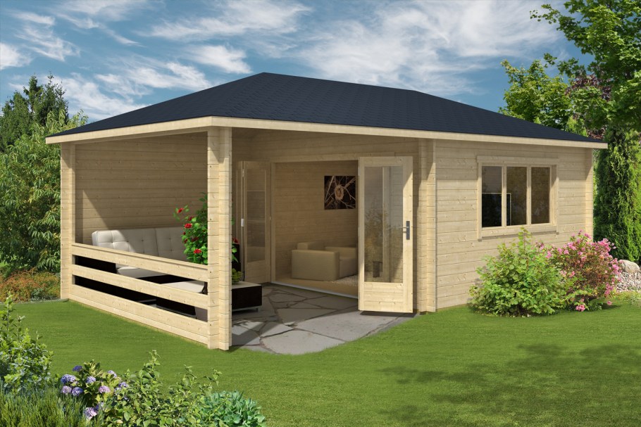 Tiny House с односкатной крышей