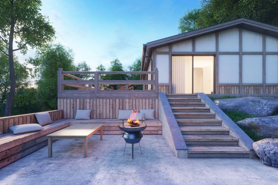 Хозблок с верандой