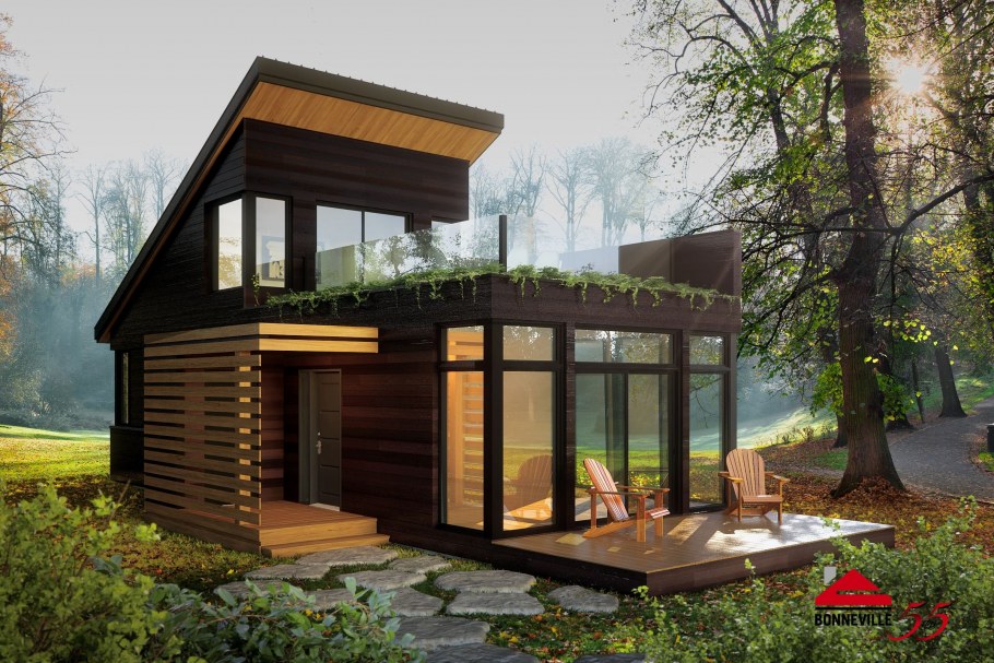 Бунгало одноэтажный дом с верандой