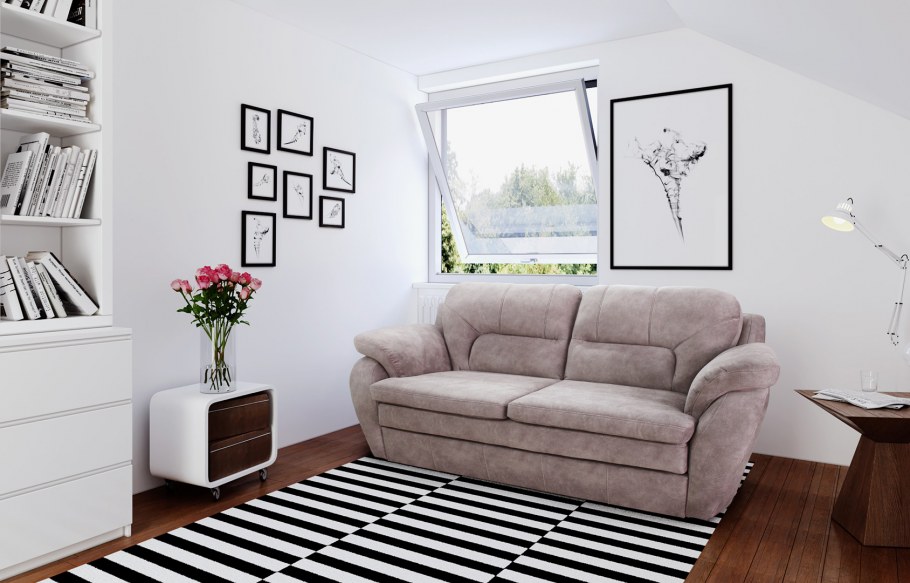 Раскладной диван Sofa Bed серого цвета IMR-613087