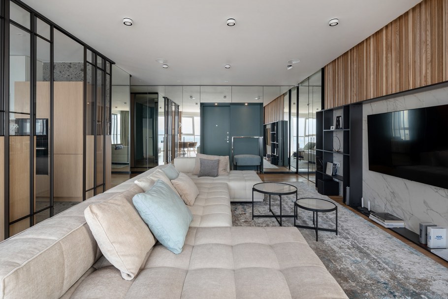 Интерьер Скандинавский стиль трехкомнатная квартира