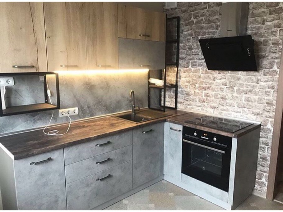 Кухня Сити дуб Галифакс модули