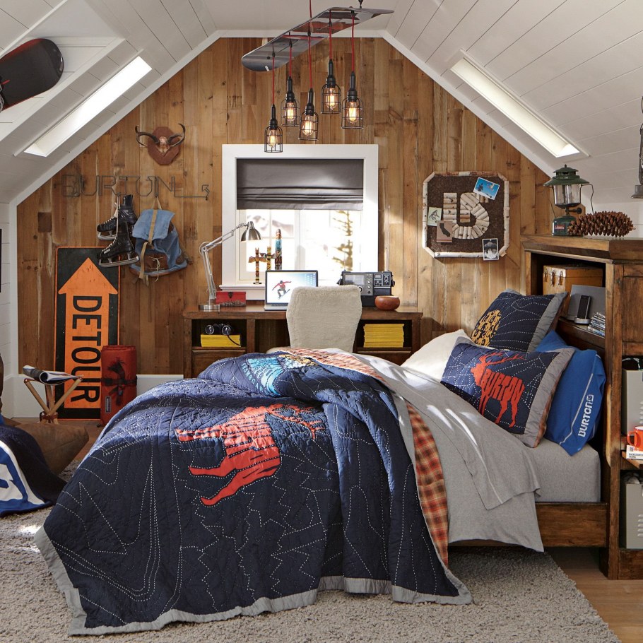 Уютные комнаты для подростков мальчиков