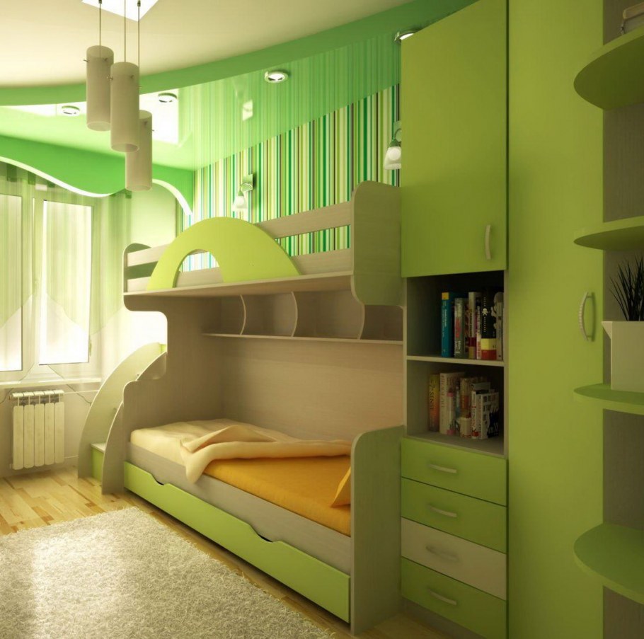 Детские спальни для двоих детей