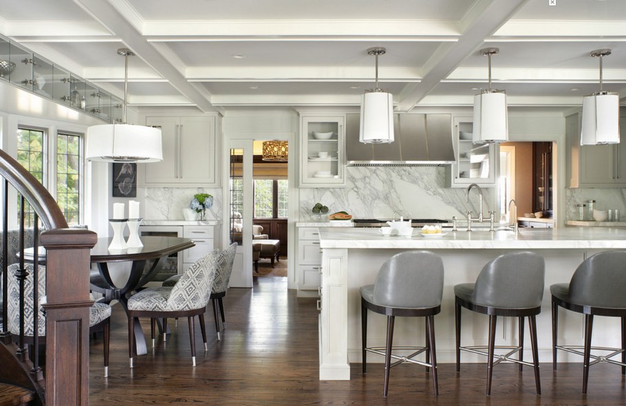 Освещение в кухне-гостиной